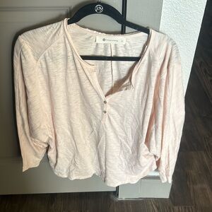 Impeccable Pig Lightweight Pink Henley